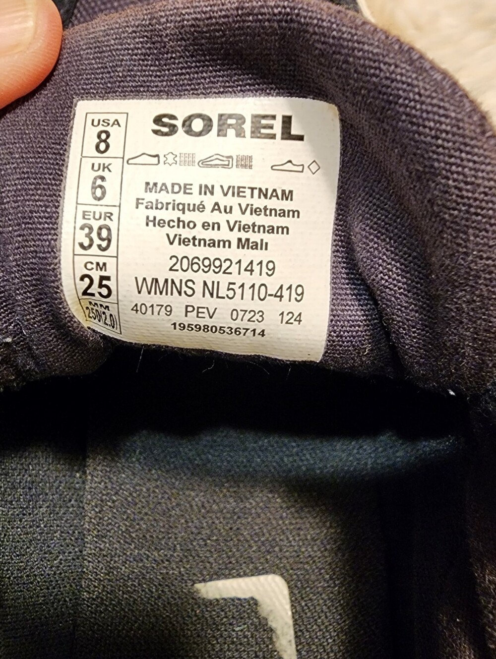 Sorel Out 'N About III City Waterproof Sneakers - Size 8 - Picture 10 of 10